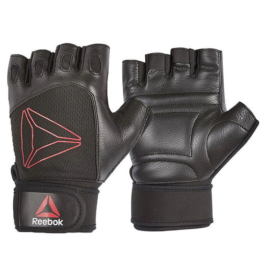 Reebok Lifting Gloves in Black & Red - FitnessProducts Plus