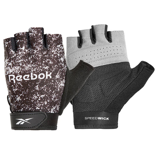 Reebok Womens Fitness Gloves in Black & White - FitnessProducts Plus