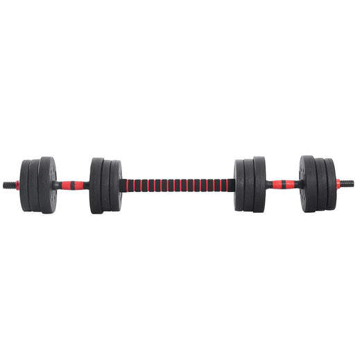 Dumbbells Barbell Weight Set 20KG Adjustable Rubber Home GYM Exercise Fitness - FitnessProducts Plus